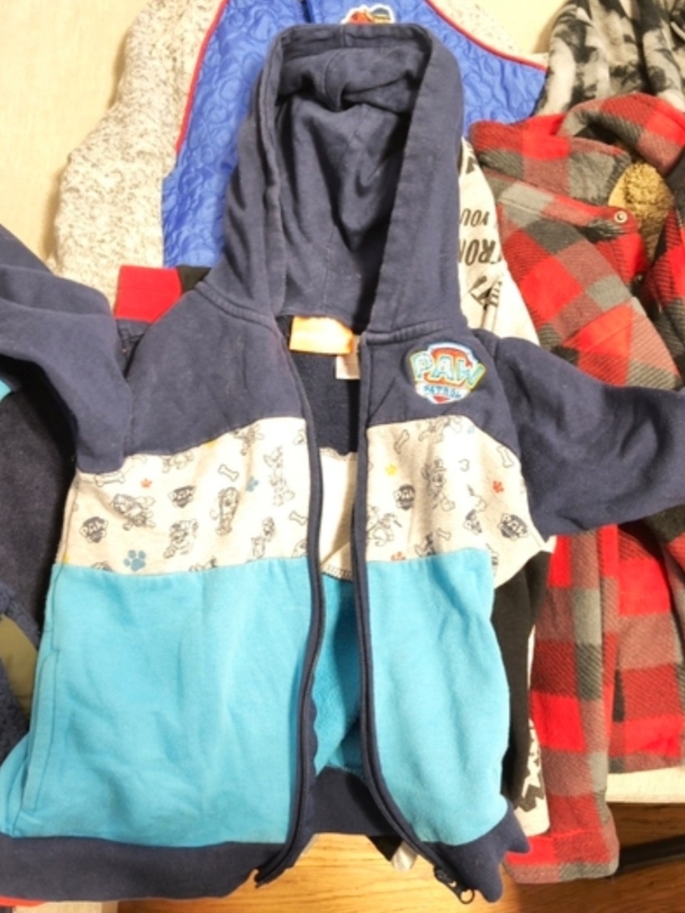 Paw Patrol Navy, Light Blue & White Hooded Zip Jacket